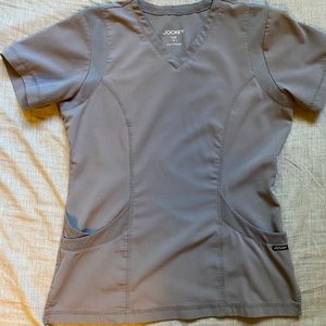 Jockey Pewter Gray Scrub Top